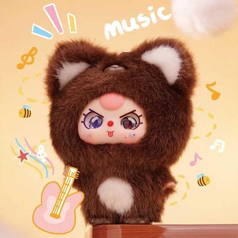 Baby Three Mini Hug Series Cute Plush keychain Blind Box (1 of 9 Possible Styles) Baby Three Key Ring Collectible Birthday Gifts (1Pc Blind Box) in Kuwait