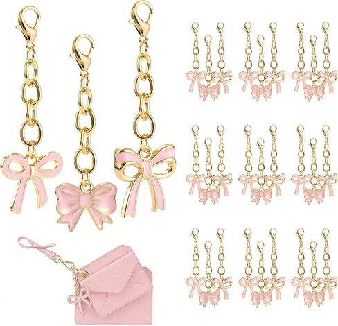 30Pcs Bow Keychain, Cute Pink Bowknot Key Chains in Saudi Arabia