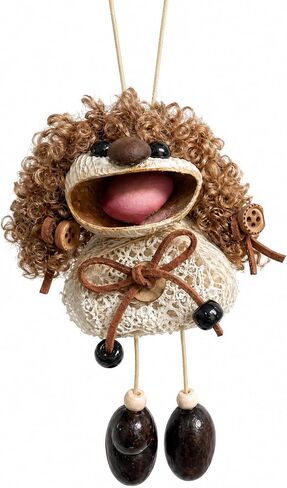 Natural Seed Pod Handmade Quirky Rattle Ornament with Soothing Sound Boho Decor for Car & Desk Unique Funny Gift Idea in Kuwait