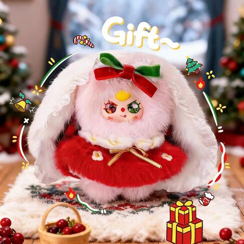 Baby Three Winter Series Cute Plush keychain Blind Box (1 of 9 Possible Styles) Baby Three Key Ring Collectible Birthday Gifts (1Pc Blind Box) in Kuwait