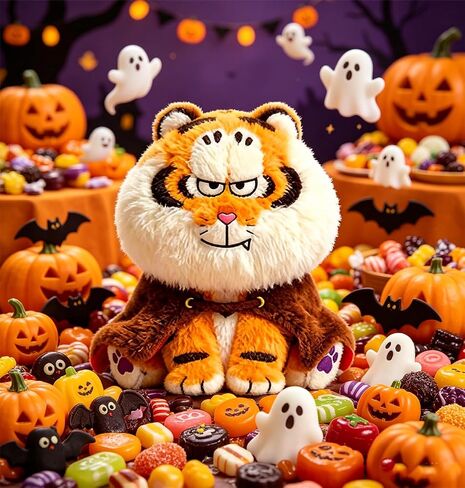 Alexander The Fat Tiger-Ever-Changing Series Plush Doll Blind Box, Mystery Box Keychain Plush Pendant, Cute Bag Charms Collectible for Holiday & Birthday Gift, Single Box in Kuwait
