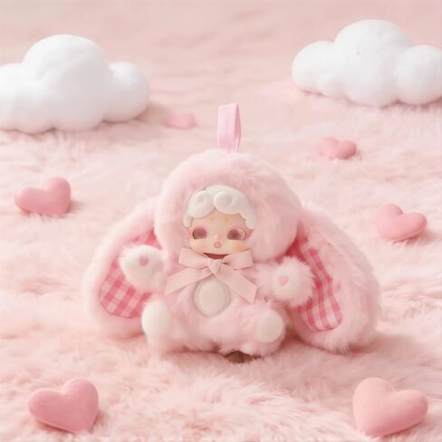 Goodnight Bunny Sweetheart Baby Series Cute Plush keychain Blind Box (1 of 8 Possible Styles) Lucky Deer Nai Key Ring Collectible Birthday Gifts(1Pc Blind Box) in Saudi Arabia