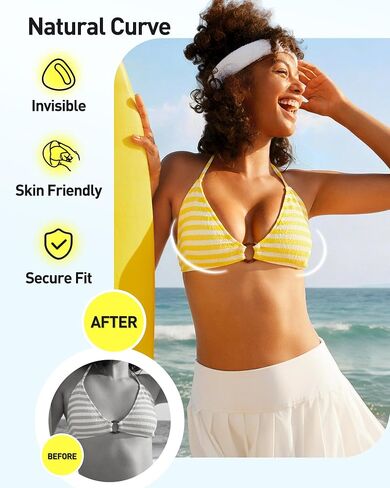 Niidor Triangle Bra Inserts | Double-Sided Sticky Push Up Pads | Thin & Lightweight Adhesive Inserts for Women in Saudi Arabia