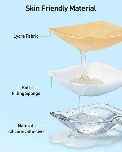 Niidor Triangle Bra Inserts | Double-Sided Sticky Push Up Pads | Thin & Lightweight Adhesive Inserts for Women in Saudi Arabia