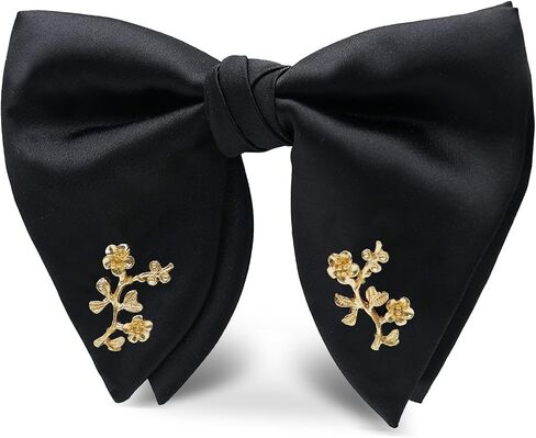 Bow Ties for Men Pre-Tied Mens Bow Tie with Decoration, Adjustable Black Bowties Men for Tuxedo Wedding Party in Kuwait