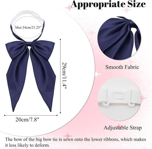 Oversized Bow Ties for Men Women, Pre-tied Big Bowties Men Adjustable Giant Bow Tie for Women for Wedding Party Prom in Saudi Arabia