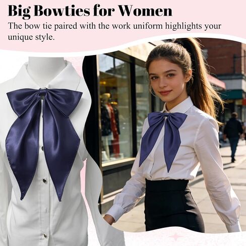 Oversized Bow Ties for Men Women, Pre-tied Big Bowties Men Adjustable Giant Bow Tie for Women for Wedding Party Prom in Saudi Arabia