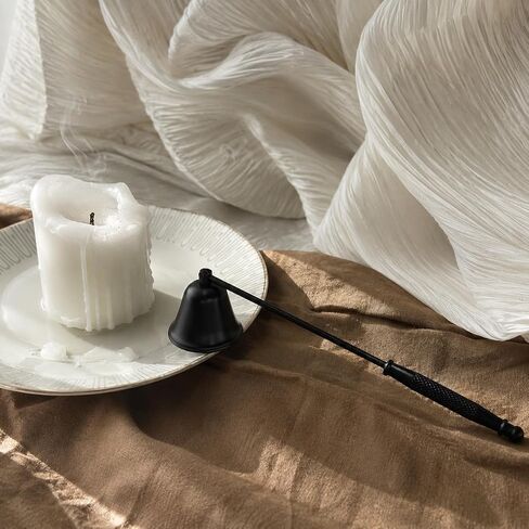 Rovian 2-Pack Candle Snuffer, Anti-Slip Long Handle Candle Extinguisher with 1.5-Inch Wide Swivel Bell for Deep Jar Candles, Matte Black Stainless Steel Wick Flame Stopper in Saudi Arabia