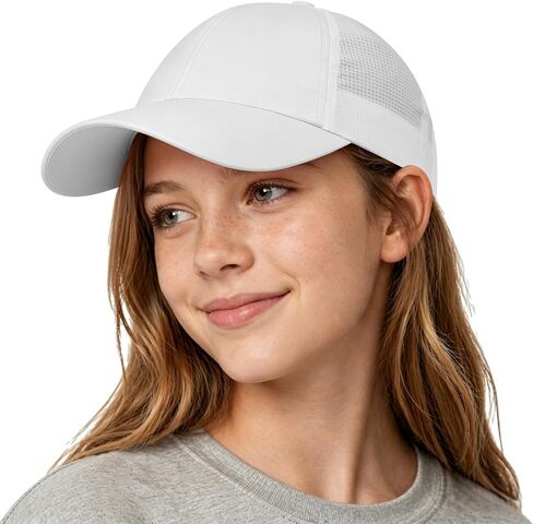 Kids Sports Baseball Cap for Boys Girls Lightweight UPF 50+ Sun Hat Quick Dry Breathable Youth Baseball Hat for Outdoor in Kuwait