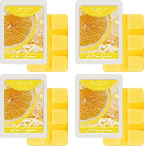 STRN Scented Wax Melts Wax Cubes Long Lasting Strong Scent, Soy Wax Cubes for Warmer Jelly Wax Melts Set, Ocean Breeze, Fresh Linen, Bohemia Forest, Summer Wind (4 x 2.5oz) in Saudi Arabia