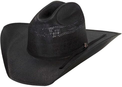 قبعة جاستن للرجال 20X Cutter Black Bangora Straw Western Cowboy Hat in Kuwait