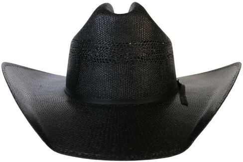 قبعة جاستن للرجال 20X Cutter Black Bangora Straw Western Cowboy Hat in Kuwait