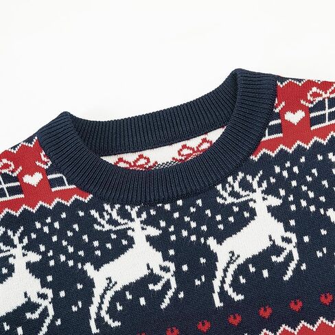 Todler Christmas Sweater Unisex Kids Xmas Ugly Knit Pullover 3-7 Years in Saudi Arabia