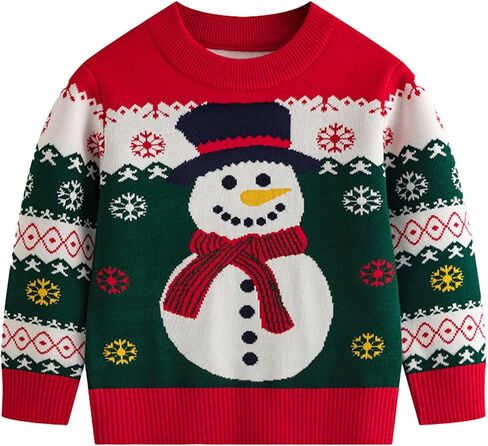 Todler Christmas Sweater Unisex Kids Xmas Ugly Knit Pullover 3-7 Years in Saudi Arabia
