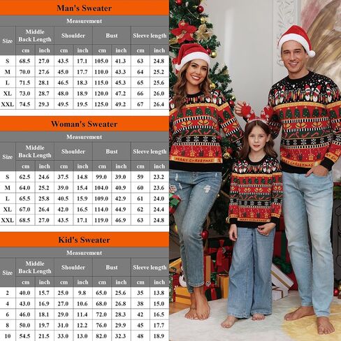 Marvmys Kids Ugly Christmas Sweater Family Matching Outfits for Holiday Party Knitted Pullover in Kuwait