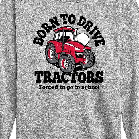 Instant Message - Born to Drive Tractors School - Toddler & Youth Long Sleeve Graphic T-Shirt in Kuwait