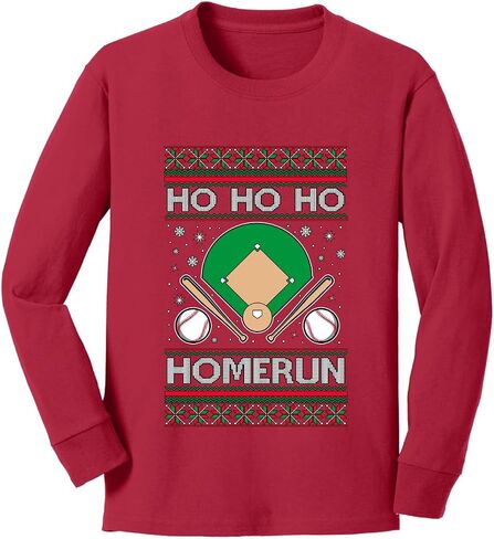Wild Bobby Merry Blitzmas, Football Ugly Christmas Youth Longsleeve Shirt in Kuwait