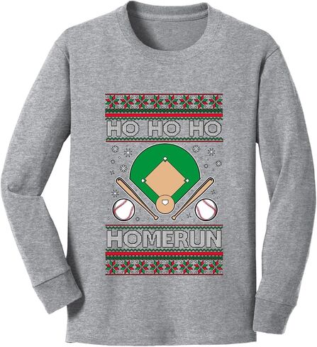 Wild Bobby Merry Blitzmas, Football Ugly Christmas Youth Longsleeve Shirt in Kuwait
