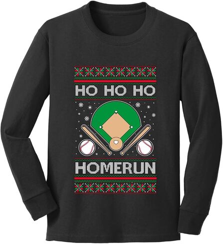 Wild Bobby Merry Blitzmas, Football Ugly Christmas Youth Longsleeve Shirt in Kuwait