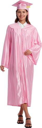 Unisex Shiny Graduation Cap and Gown Tassel Set 2025 2026 for High School and Bachelor in Saudi Arabia