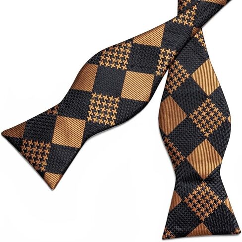 Self Tie Bow Handkerchief Cufflinks Set Silk Bowknot Formal Wedding Party Cravat in Saudi Arabia