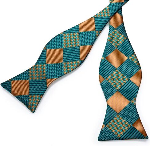 Tie Set Bow Brooch Pin Plaid Wedding Party Bowknot Cravat Gravata Gift in Saudi Arabia