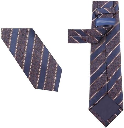 Red Men's Striped Tie Business Formal Banquet Sui Hand Tied Stripe in Kuwait