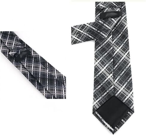 Small Checkered Cashew Flower Business Tie Men's Yarn-dyed Retro Shirt Suit Accessories in Kuwait