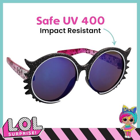 نظارات شمسية للأطفال مرخصة رسميًا من Sun-Staches، LOL Surprise Doll Eyes Lil' Characters، UV400 in Kuwait