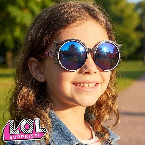 نظارات شمسية للأطفال مرخصة رسميًا من Sun-Staches، LOL Surprise Doll Eyes Lil' Characters، UV400 in Kuwait