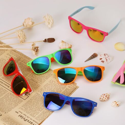60 Pack Neon Party Sunglasses Bulk, 12 Colors Sun Glasses with UV400 Protection for Kids Adults, Party Favors for Summer Beach, Carnival, Classroom Prize, Goody Bag Stuffer, Birthday Party Supplies in Saudi Arabia