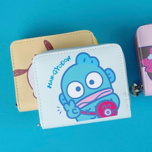 Bandal & Neoul Hangyodon's Bi-Fold Wallet with Coin Pouch - Officially Licensed in Kuwait