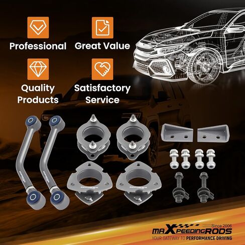 maXpeedingrods 2" Lift Kit for Jeep Compass Patriot MK 2007-2017, Lift Spacers with Alignment Control Arms and Camber Bolts in Saudi Arabia