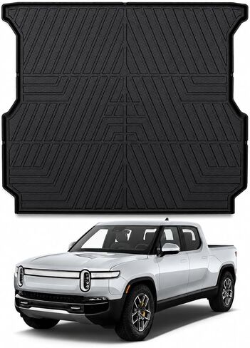 Mixsuper Truck Bed Mat for Hyundai Santa Cruz 2022-2024, Fit for 4.3 Ft Bed, All Weather Bed Liner TPE Durable Odorless Black in Saudi Arabia