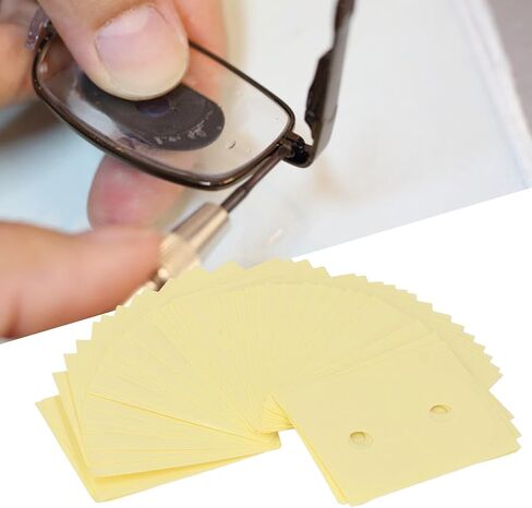 Lens Edging Sticker, 500PCS Double Sided Blocking Stickers, Non Slip Adhesive Tape for Eyeglass Polishing and Lens Processing in Kuwait