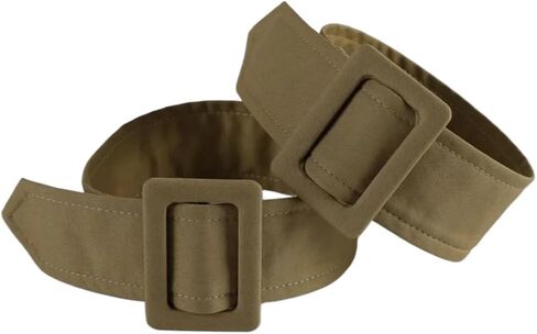 Trench Coat Belt 1pair Solid Color Sleeve Band Adjustable Buckle All-match Overcoat Replacement Belt Women in Kuwait
