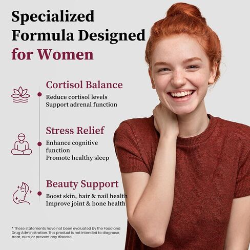 Migcopat 17-in-1 Cortisol Supplements for Women, 8322mg with Collagen, Magnesium Glycinate, Ashwagandha, L-Theanine for Relaxation, Stress and Sleep Support, Cortisol Reducer for Women- 120 Capsules in Saudi Arabia