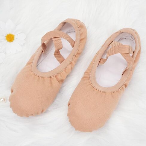 STELLE Ballet Shoes for Women Highly Stretch Canvas Dance Slipper Yoga Shoes for Girls/Adults in Kuwait
