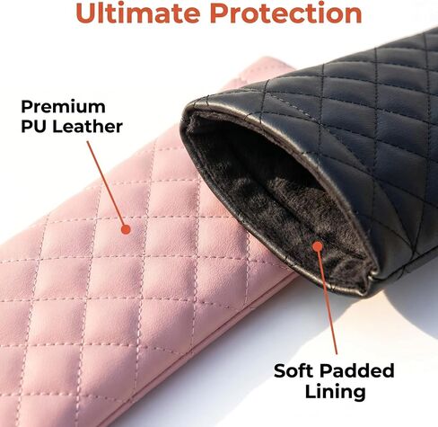 3 Pcs Soft Glasses Case for Women and Men, PU Leather Portable Slim Sunglasses Pouch, Squeeze Top Soft Eyeglasses Protective Holder, Travel Eyeglass Case for Sunglasses and Prescription Glasses in Saudi Arabia