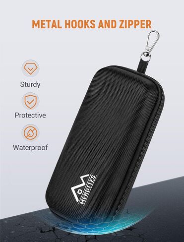 Dual Glasses Case Hard Shell, Double Sunglasses Organizer with Zipper and Cleaning Cloth, Shockproof Travel Eyewear Storage Case for Car, Black in Saudi Arabia