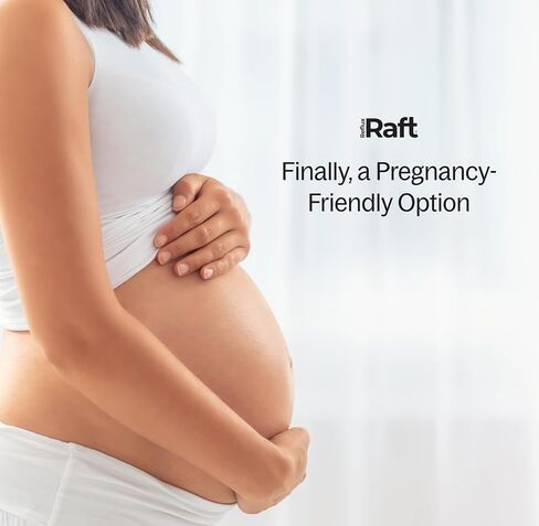 علاج ارتجاع حمض RefluxRaft مع الجينات العضوية، جيرد سريع وطويل الأمد، LPR ودعم أعراض الهضم، صفر سكر، خالي من الغلوتين، منخفض الصوديوم، زنجبيل الليمون، 60 حصة جل، زجاجة 10 أونصة in Kuwait