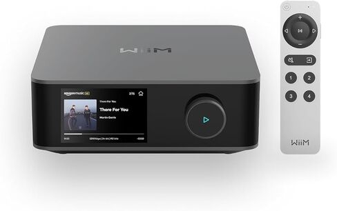 WiiM Amp Ultra with Voice Remote 2 | 100W Streaming Amplifier with Premium ESS ES9039Q2M DAC & Dual TI TPA3255 Amps | Built-in RoomFit EQ & Touchscreen | HDMI ARC, Optical, RCA Inputs | Space Gray in Kuwait