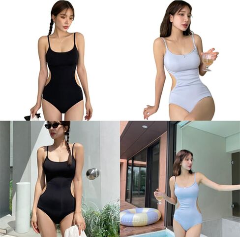 Women Swimsuit Backless Monokini Swimwear Backless Bathing Suit with Adjustable Shoulder Strap Comfortable Beachwear in Saudi Arabia