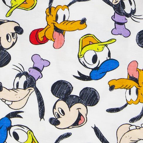 طقم بيجامة فسكوز للأولاد من ديزني مكون من قطعتين، ناعم ولطيف للأطفال، MICKEYS SKETCH، 2T in Kuwait