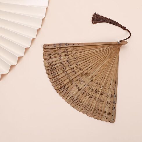 SEWACC Bamboo Folding Hand Fan, Vintage Chinese Silk Handheld Fan for Dancing And Party Decoration in Kuwait