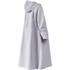 Raincoat for Electric Scooters, Long, Windproof Rain Poncho with Hood, Waterproof for Hiking, Outdoor Activities And Commuting, Gray XXL in Saudi Arabia