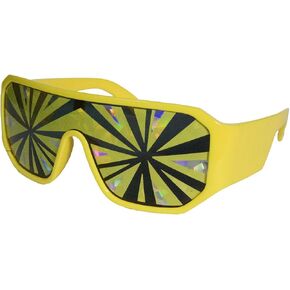 Pro Wrestling Tees Officially Licensed Macho Man Sunglasses - Yellow/Silver Burst in Saudi Arabia