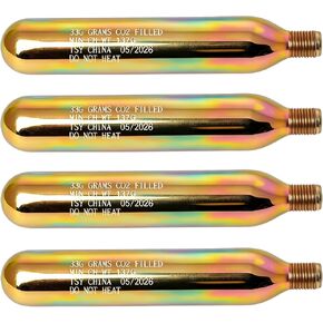 CO2 Rearming Cylinder for Auto Manual Version of Inflatable Jackets Life Vests Waist Belt Personal Flotation Device PFD-Rearming Accessories 1/2-inch Replacement 33 Gram Thread CO2 Cartridges 4 PCS in Saudi Arabia