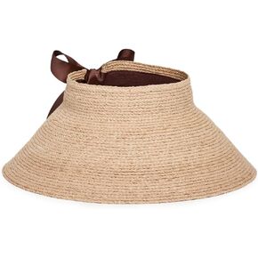 Jenni Kayne Women's Shore Raffia Natural Visor in Saudi Arabia