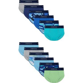 Hanes Boys' Underwear Briefs Pack, 12-pack, Cotton-stretch Brief Underwear for Toddler Boys, Soft 4-way Stretch in Saudi Arabia